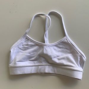 Lululemon white sports bra
